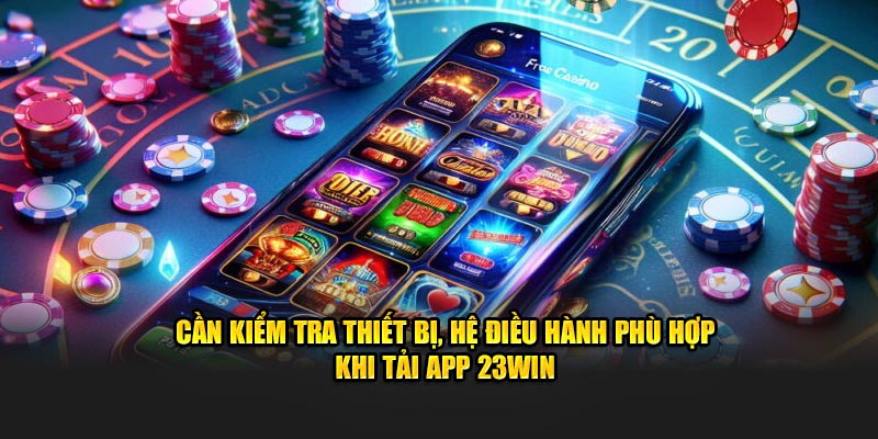 Cần kiểm tra thiết bị, hệ điều hành phù hợp khi tải app 23Win