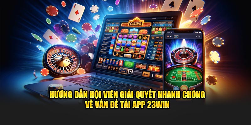 Hướng dẫn hội viên giải quyết nhanh chóng về vấn đề tải app 23Win